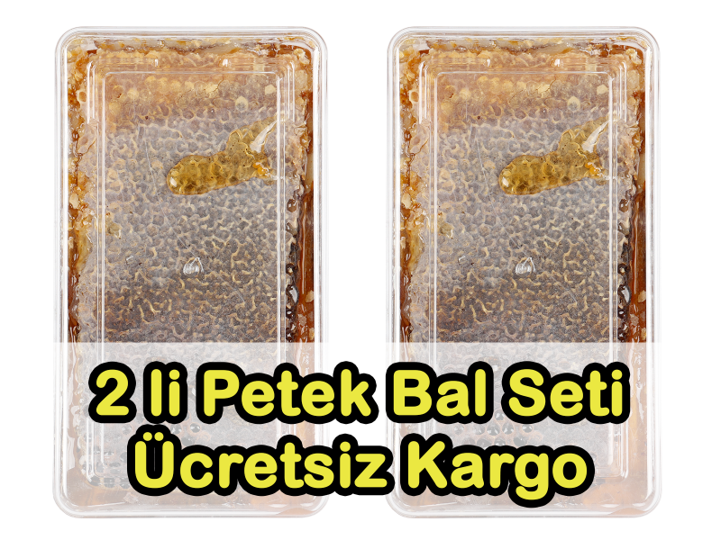 Göktepe 2’li Petek Bal Seti (700-1000 Gr Arası Yayla Balı)