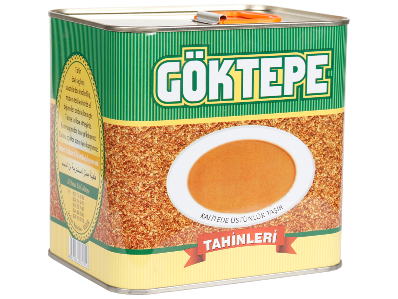 Göktepe Kepeksiz Bozkır Tahini Teneke 2 Kg Net:1750g