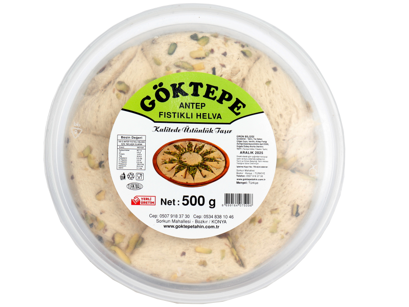 Göktepe fıstıklı Tahinli Helva 500g