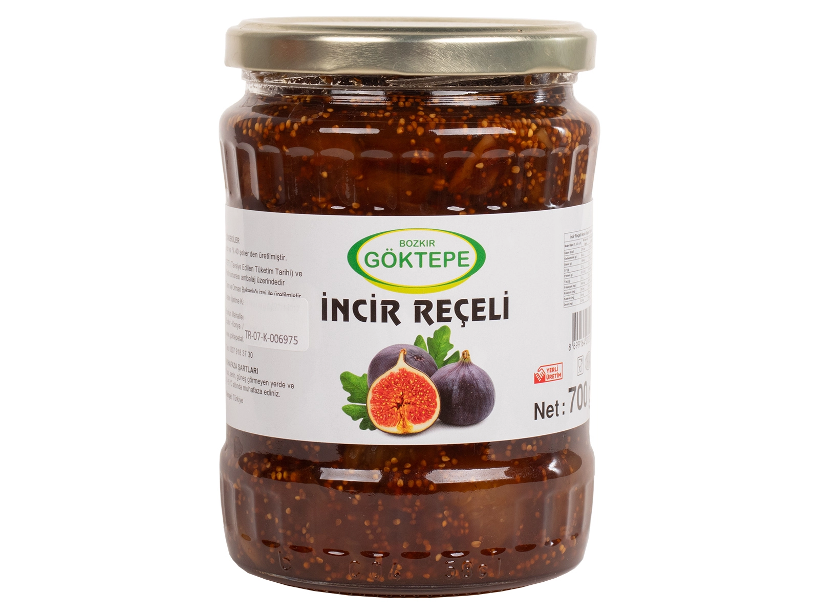 Bademli İncir Reçeli Cam Kavanoz Net 700 Gr