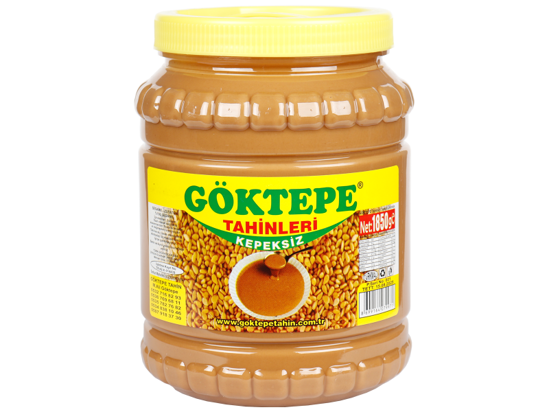 Göktepe Kepeksiz Bozkır Tahini Plastik Kutu 2 Kg Net:1840g