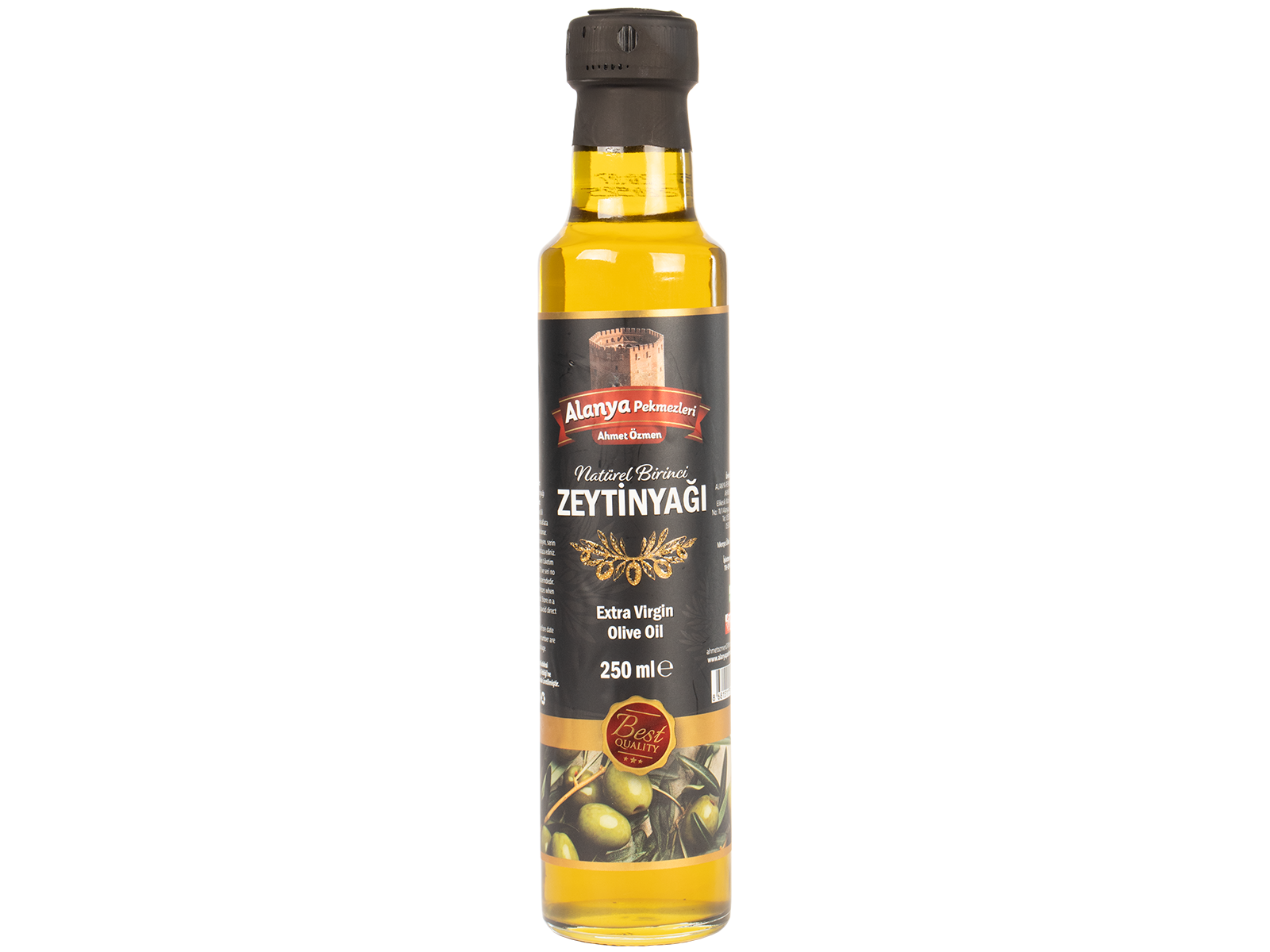 Natürel Birinci Zeytin Yağı Cam Şişe Net 250 ml